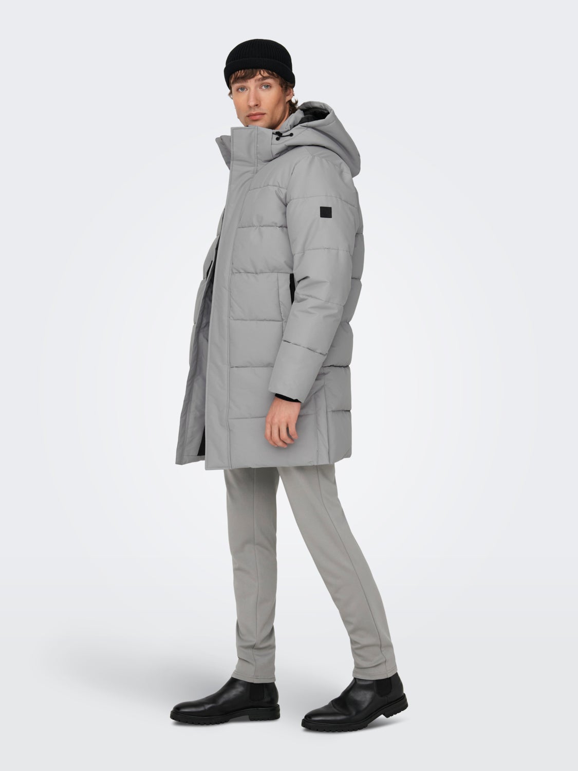 Jacket with detachable hood