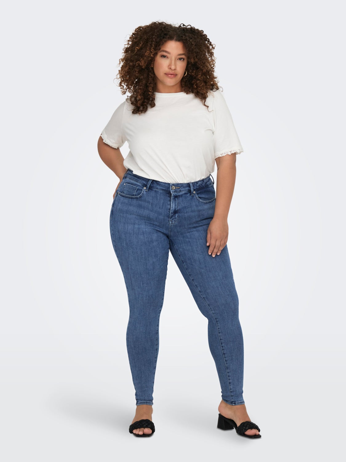 Skinny Fit Mid waist Jeans