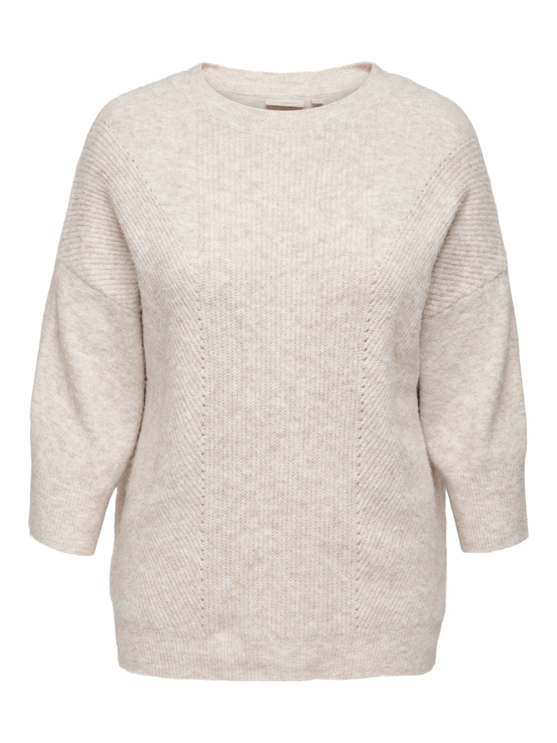 Curvy 3/4 sleeved Knitted Pullover