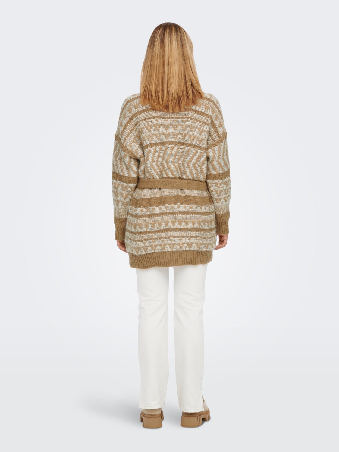 Long belted Knitted Cardigan
