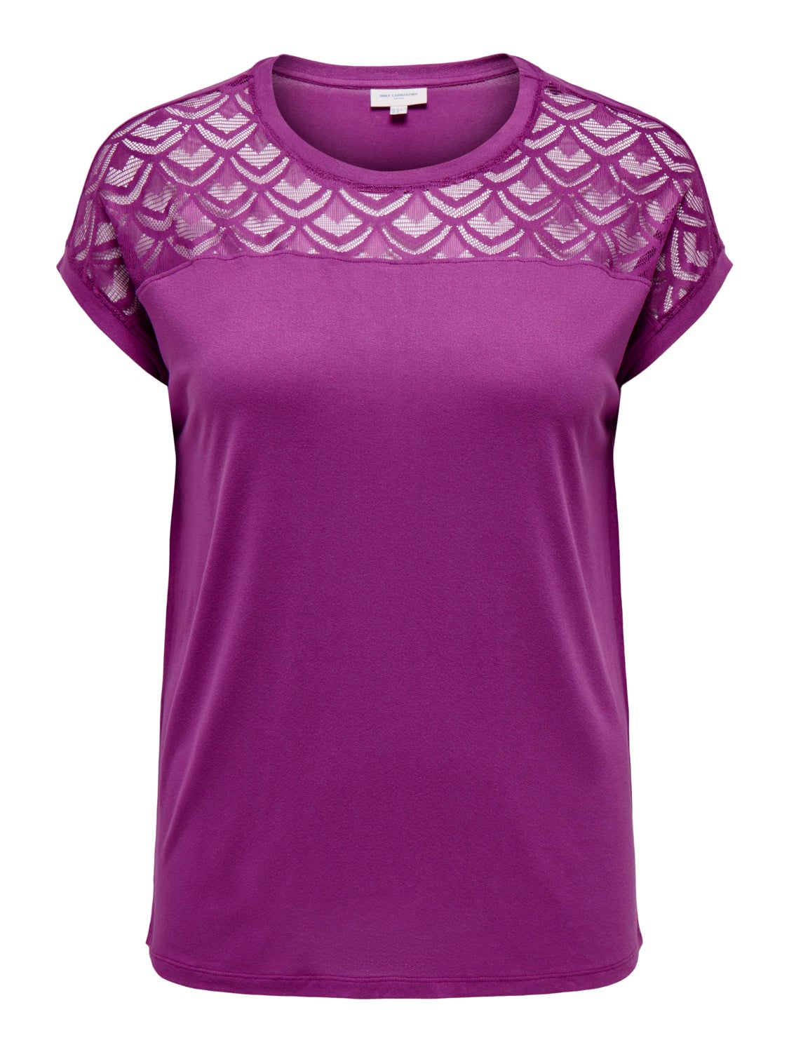 Curvy lace detail Top