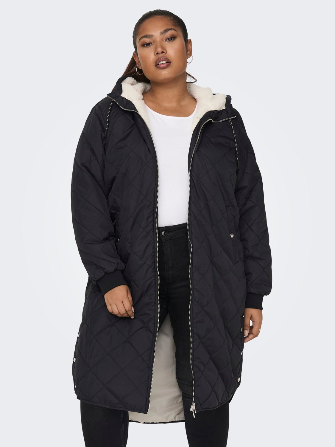 Curvy quilted Coat