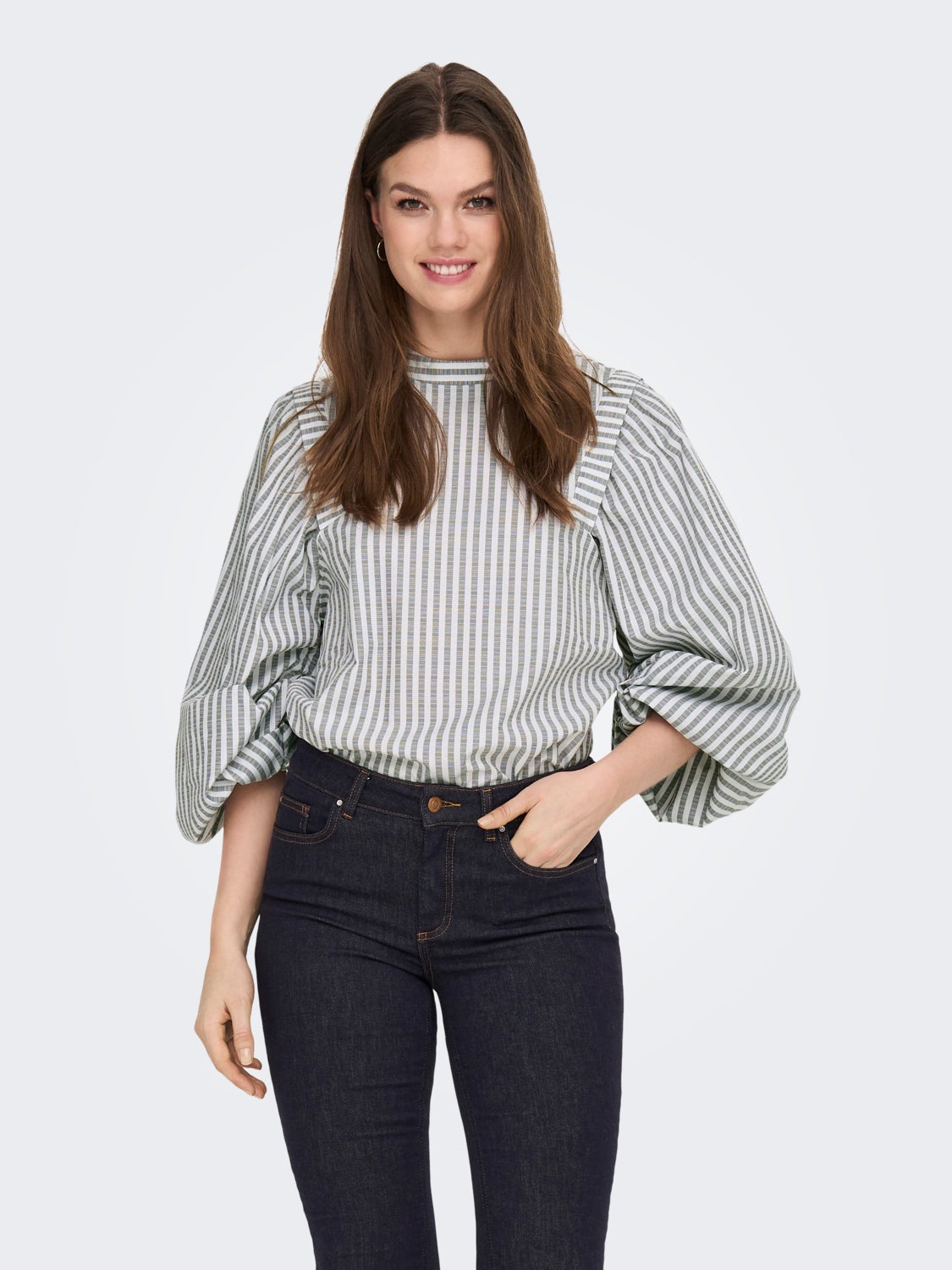 Balloon Sleeved Top