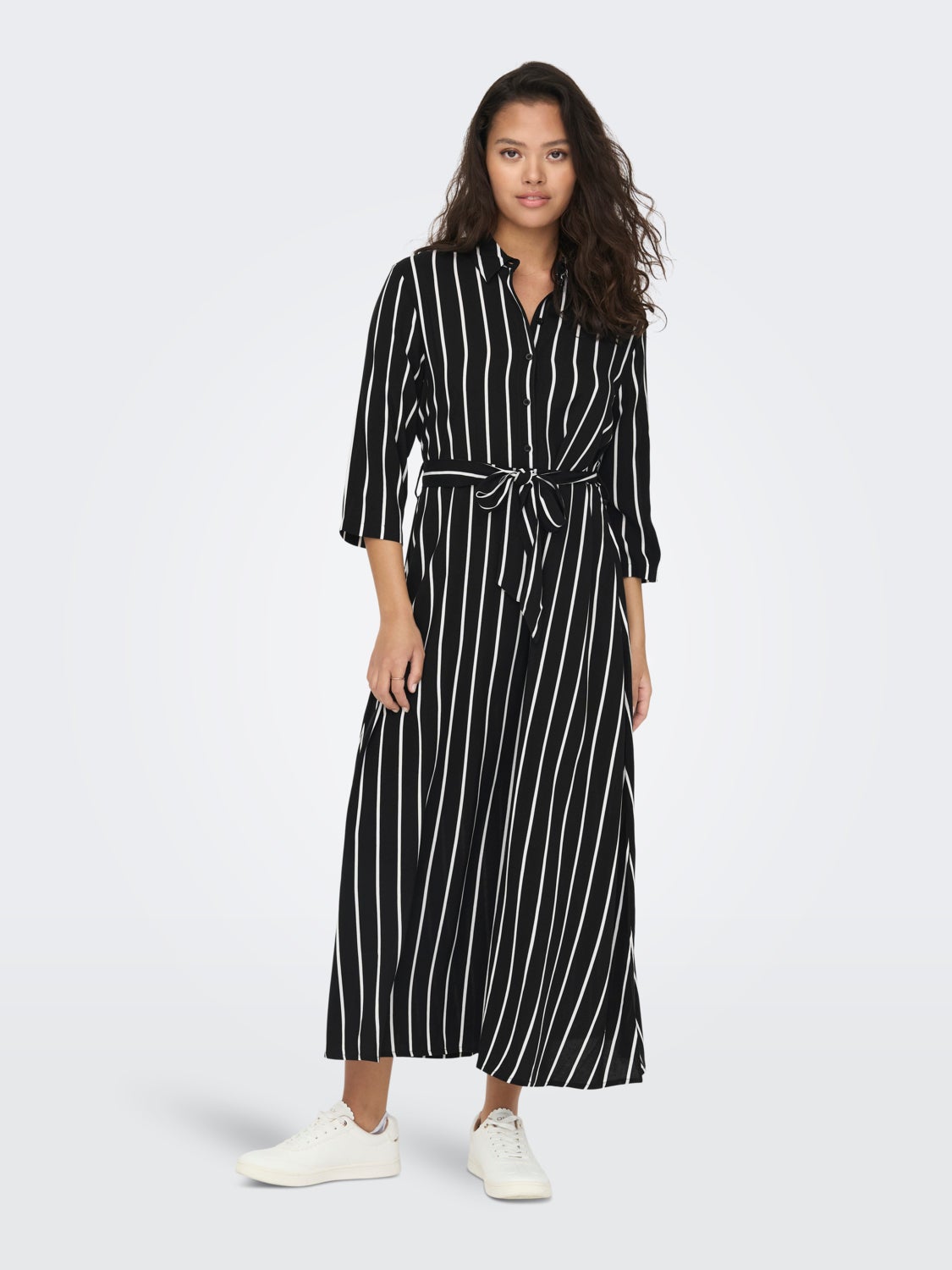 Printed Maxi Shirt dress