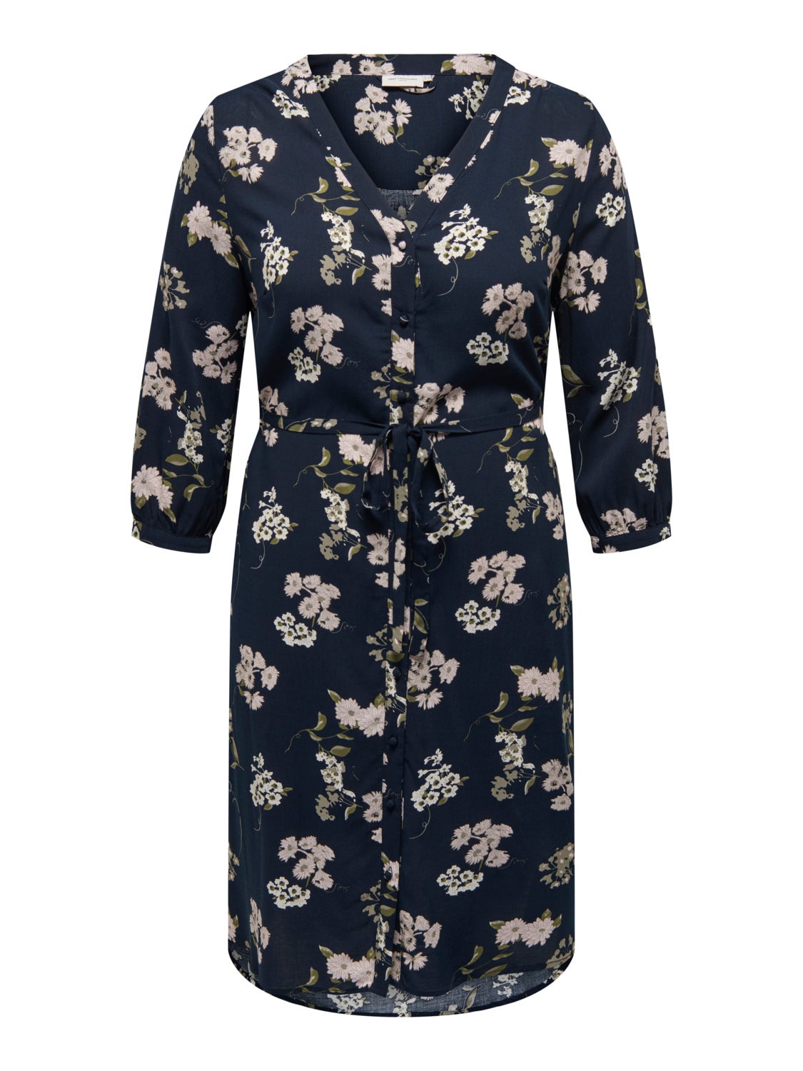 Curvy 3/4 sleeved Dress