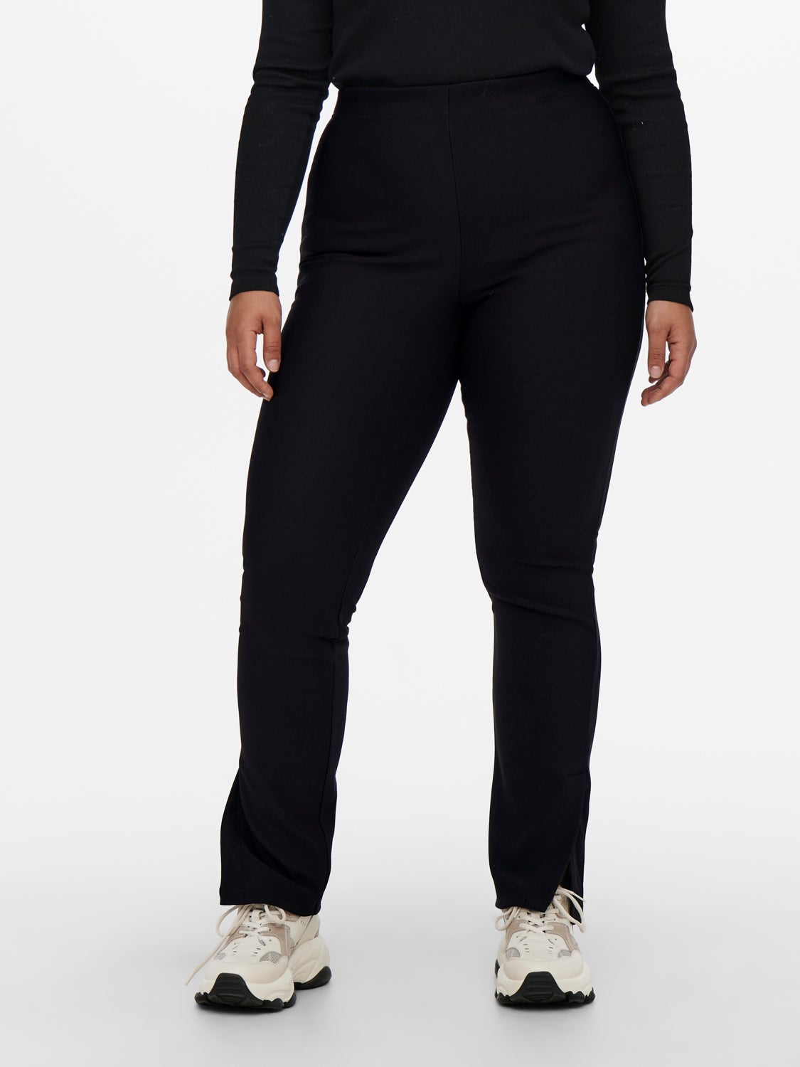 Curvy slit detail Leggings
