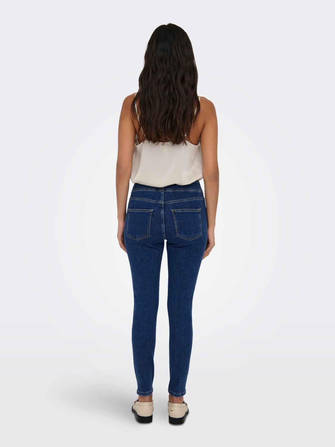 ONLBLUSH HW CORSAGE ANK  SKINNY JEANS