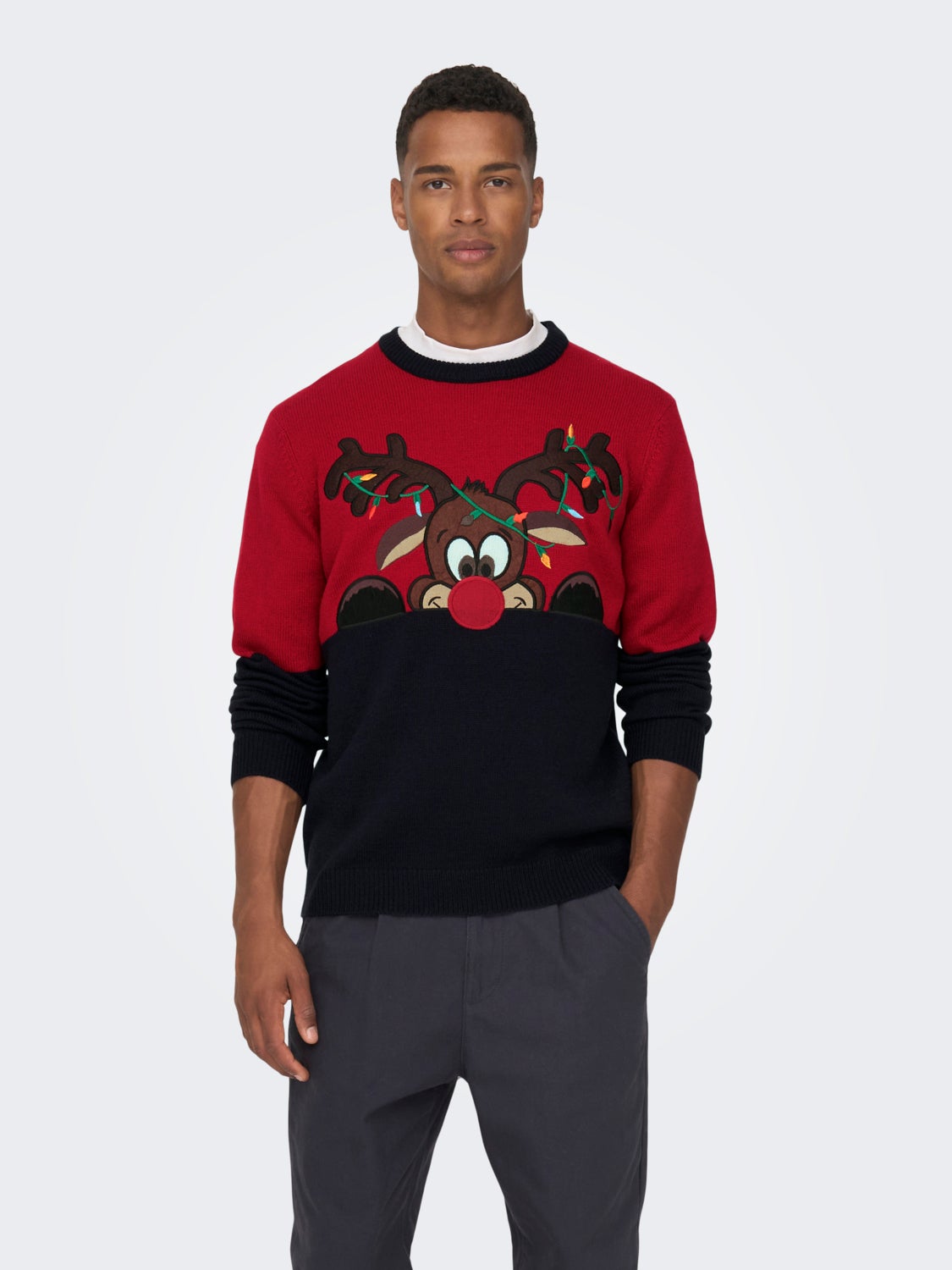 Christmas knitted pullover