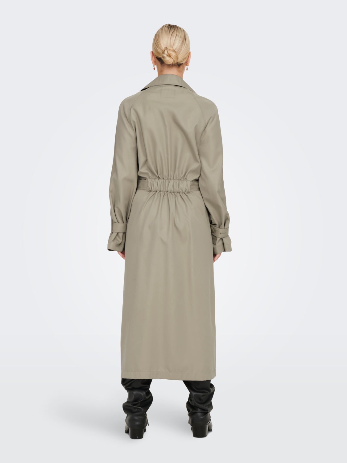 Solid color trenchcoat