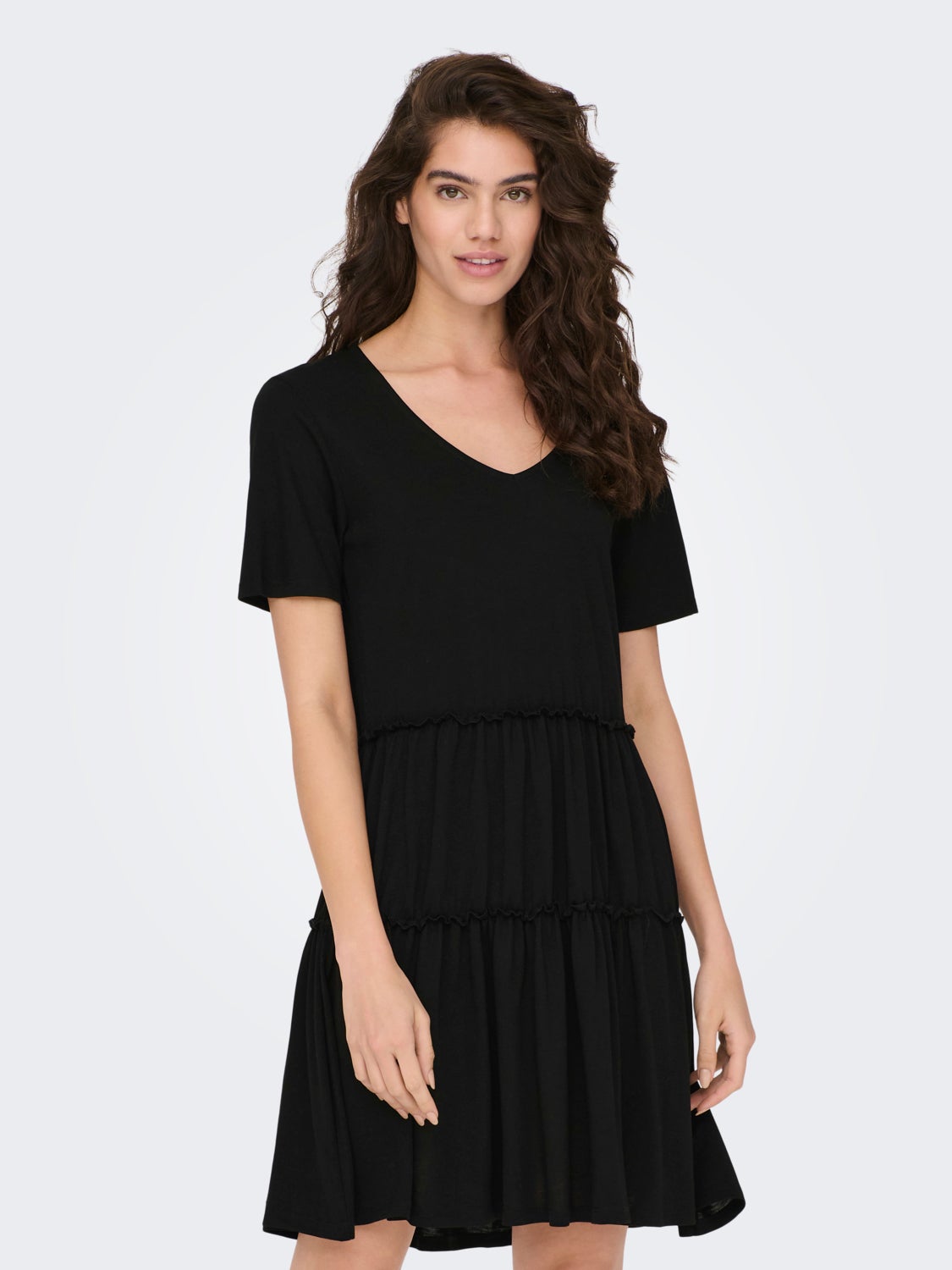 Loose Fit V-Neck Short dress