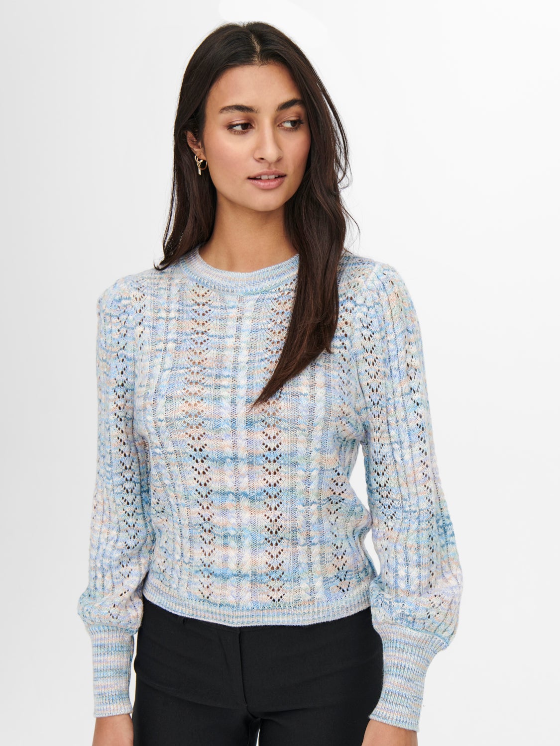 Textured Knitted Pullover