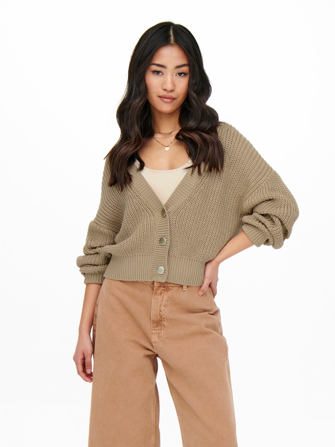 Rib Knitted Cardigan