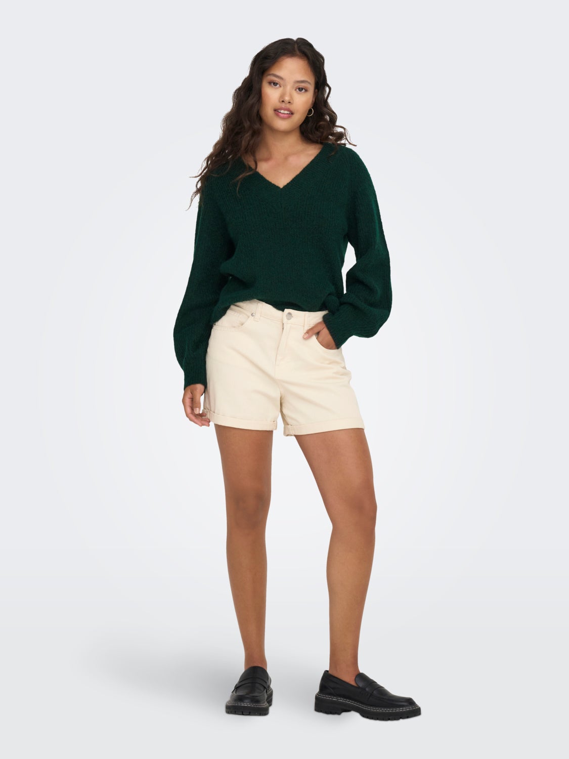 v-neck knitted pullover