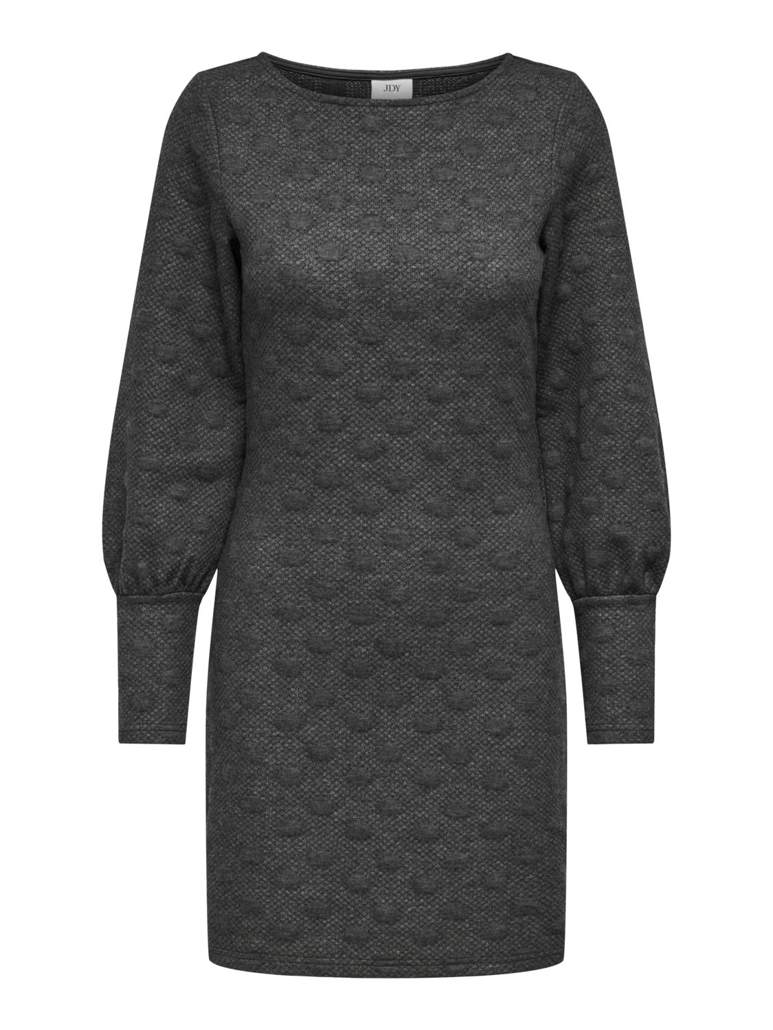 MINI O-NECK DRESS WITH LONG SLEEVES