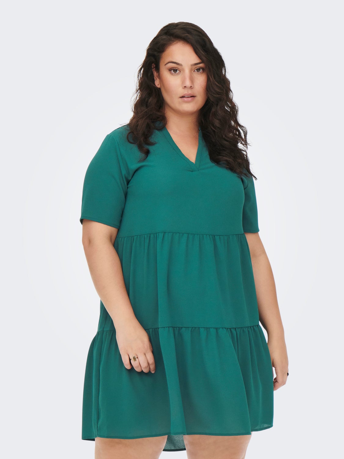 Curvy 2/4 Sleeve Dress
