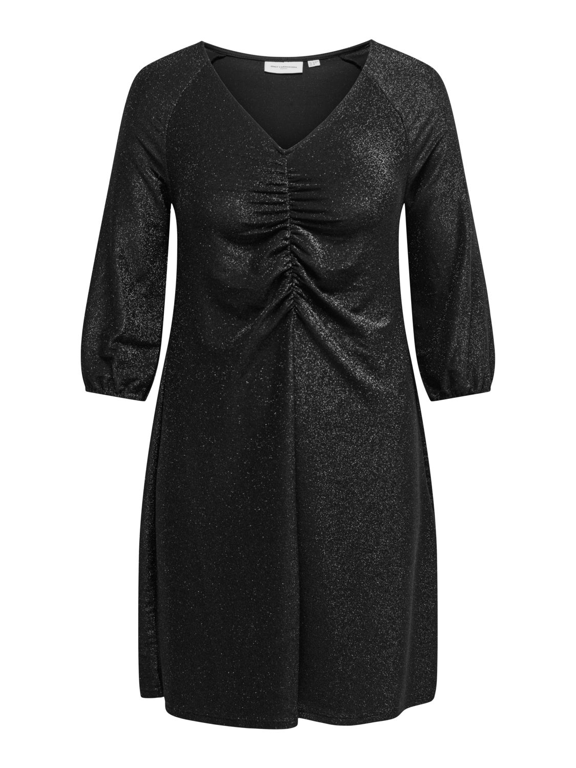Curvy glitter v-neck dress