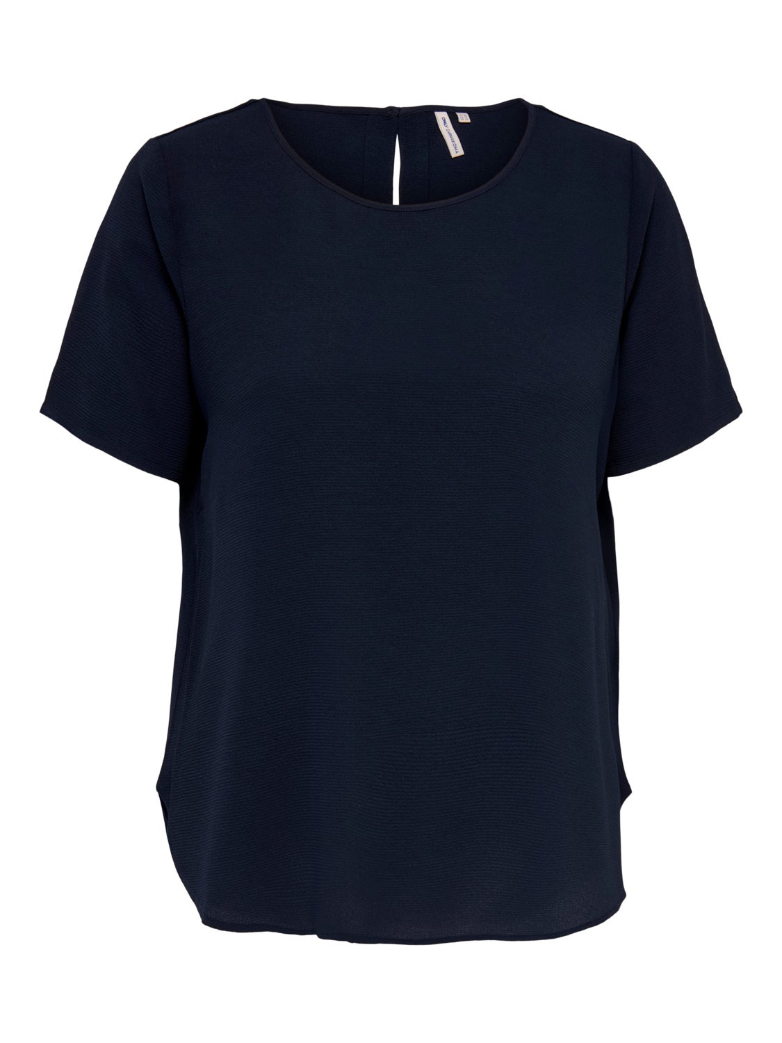 Curvy solid colored Short Sleeved Top