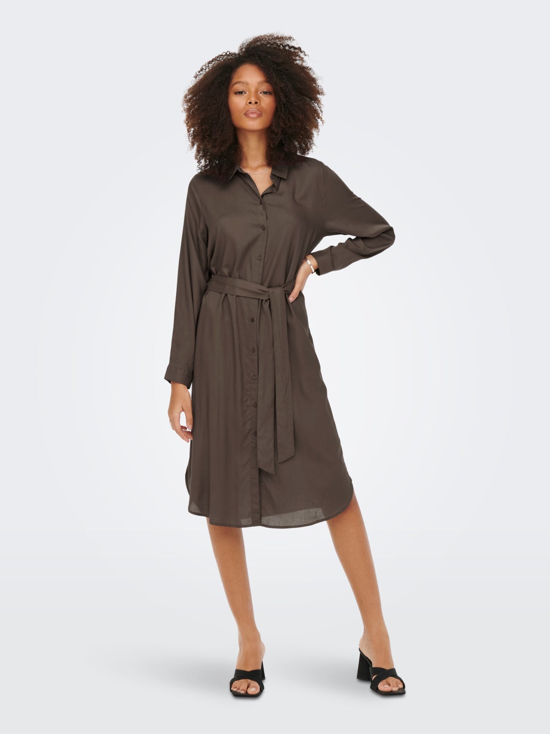 Mini belted Shirt dress