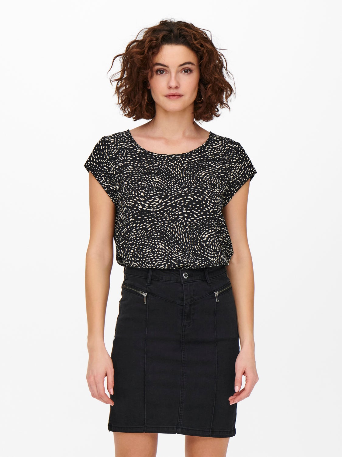 Printed Short Sleeved Top