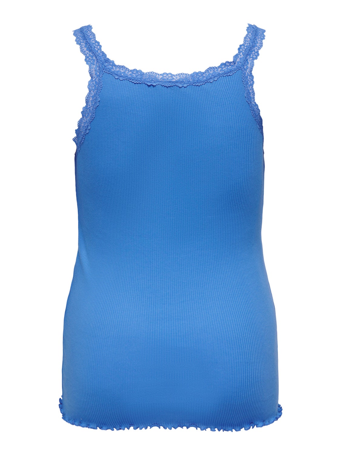Curvy tanktop with FRILL AND lace EDGE