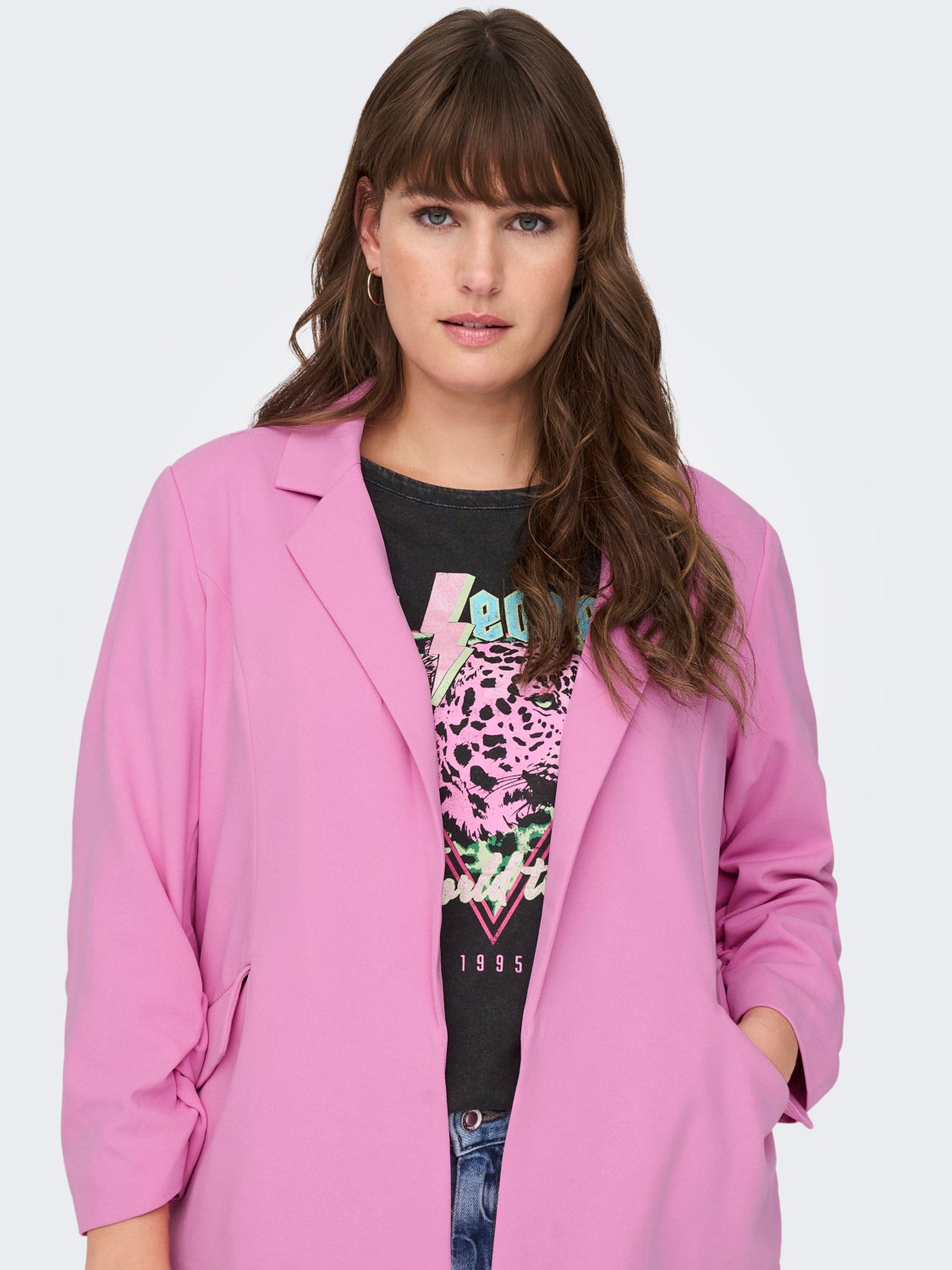 Curvy 3/4 sleeve Blazer