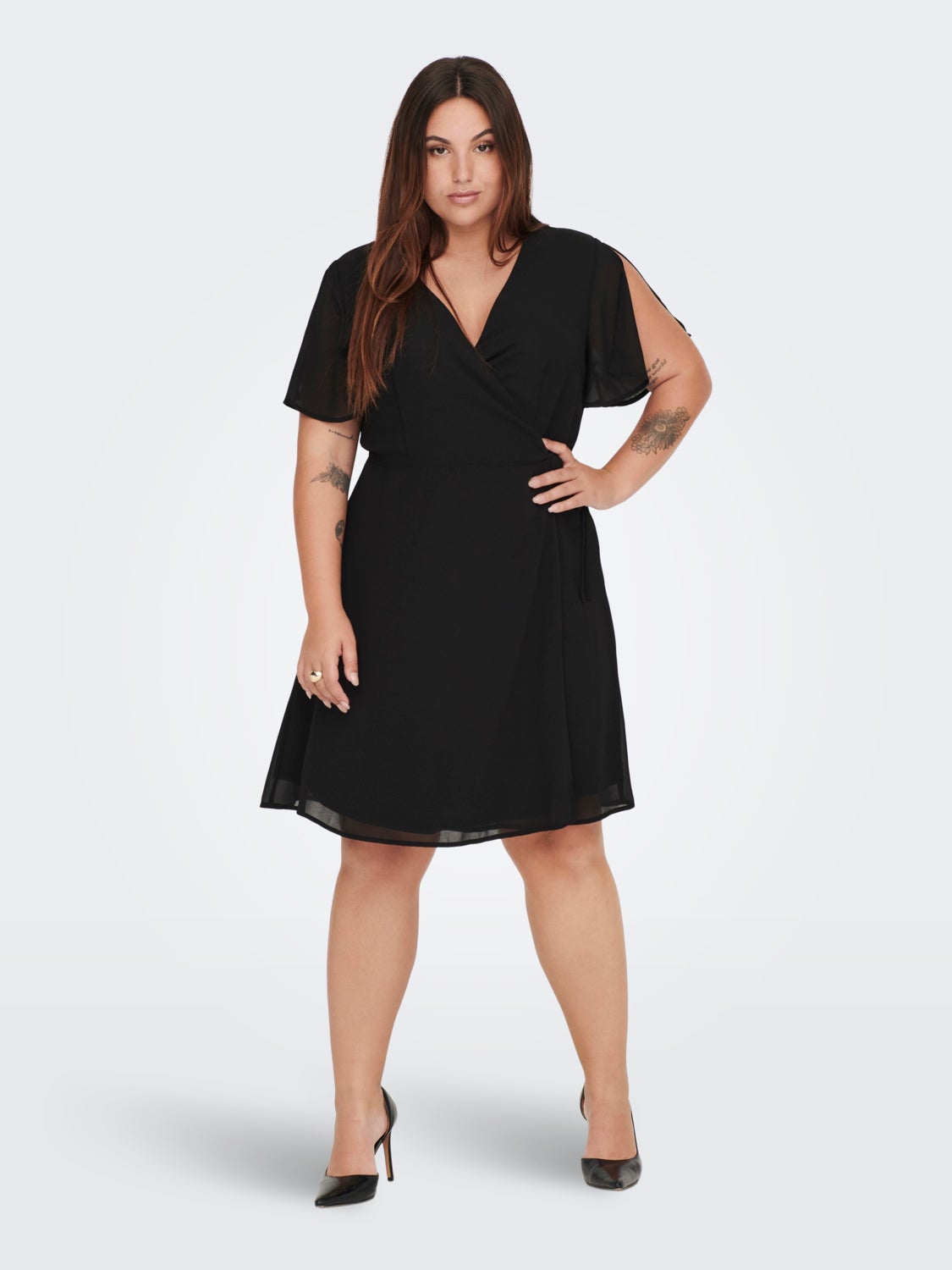 Curvy wrap dress
