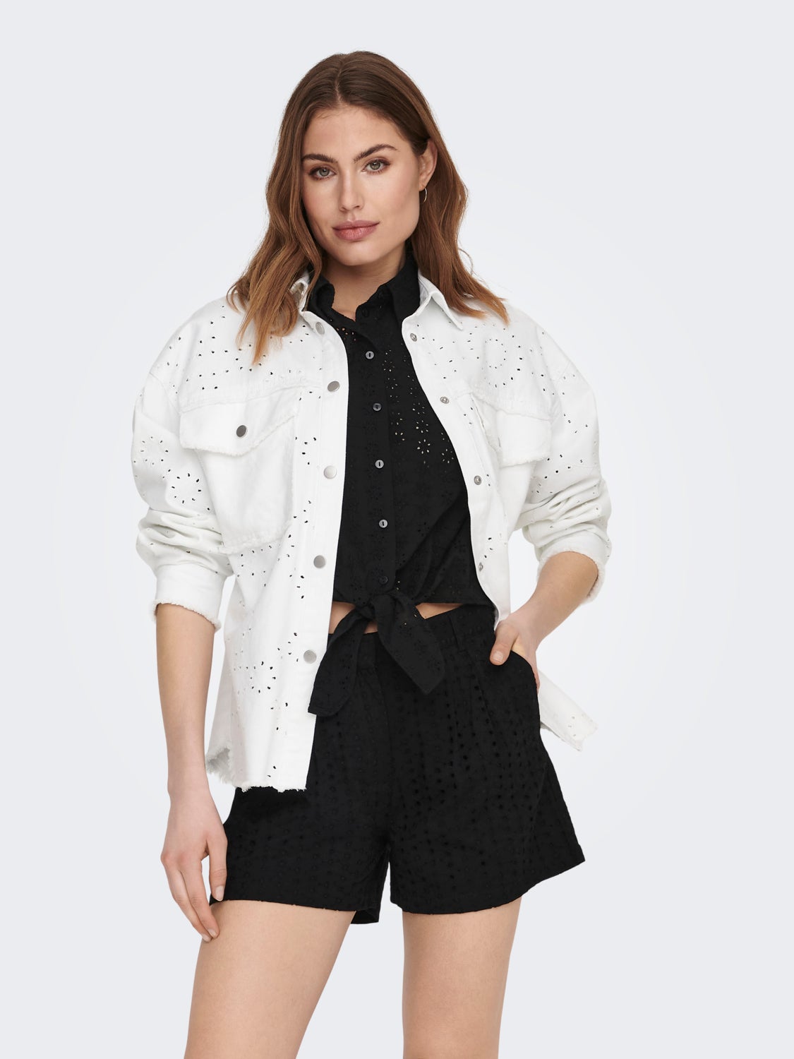 Patterned Denim Jacket