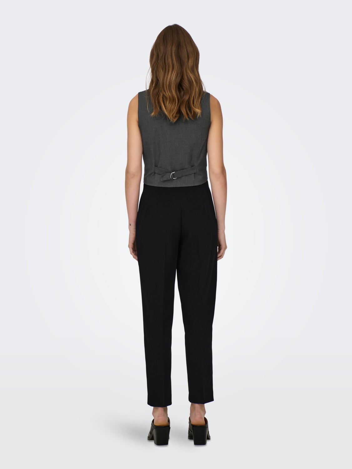 Cropped tailored vest