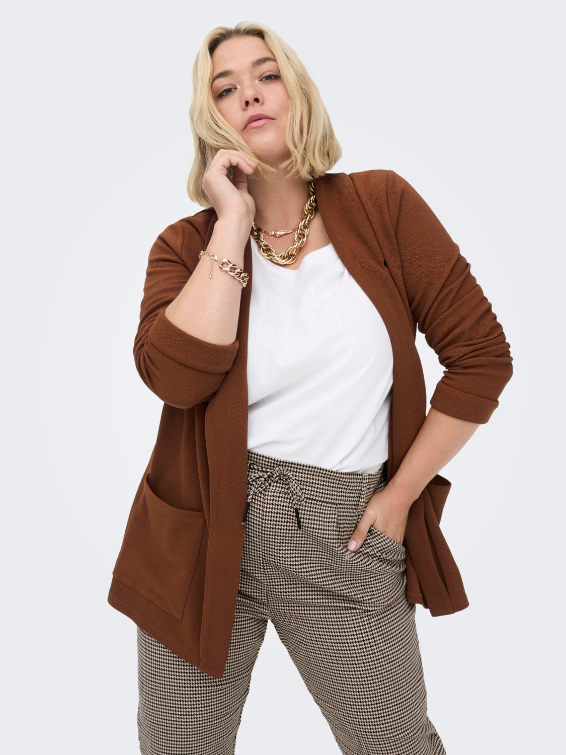 Curvy open Blazer