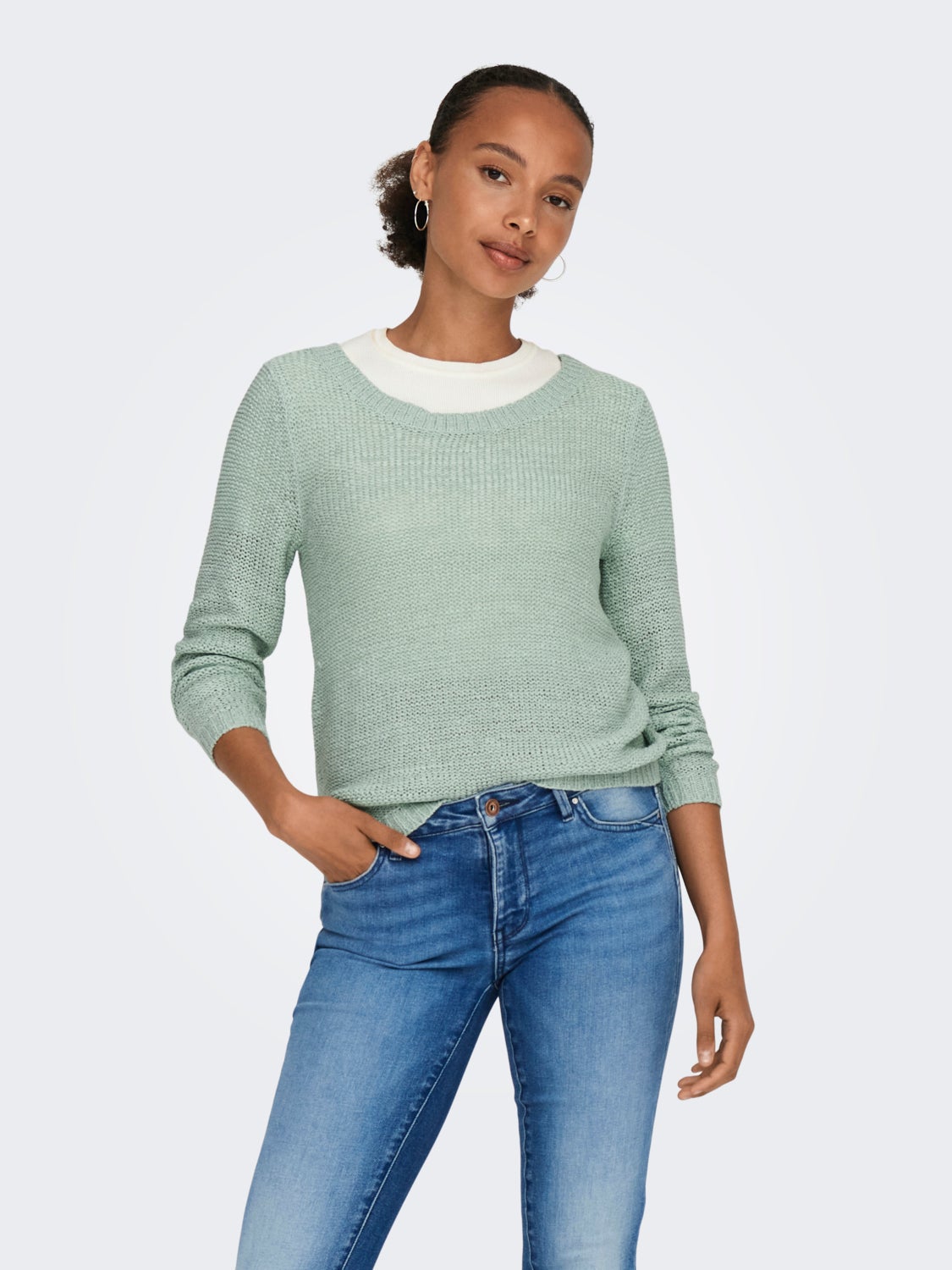 Texture Knitted Pullover