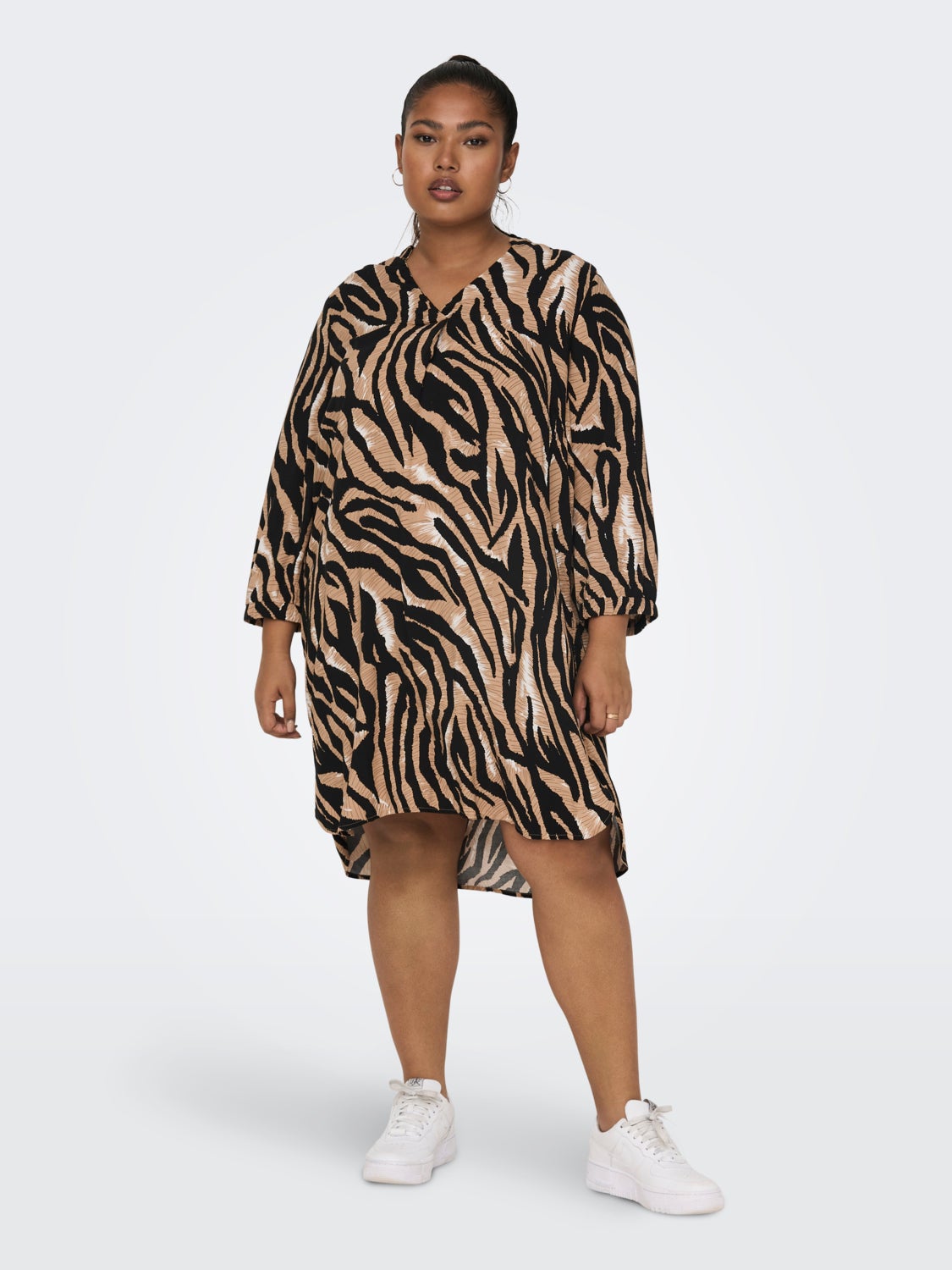 Curvy 3/4 Sleeve viscose Tunic