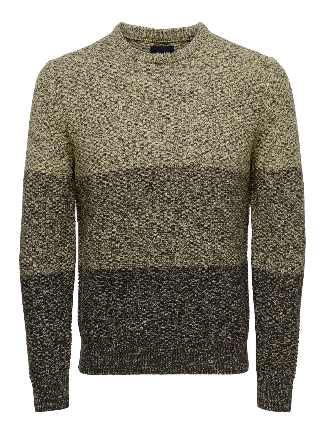 Textured knitted pullover