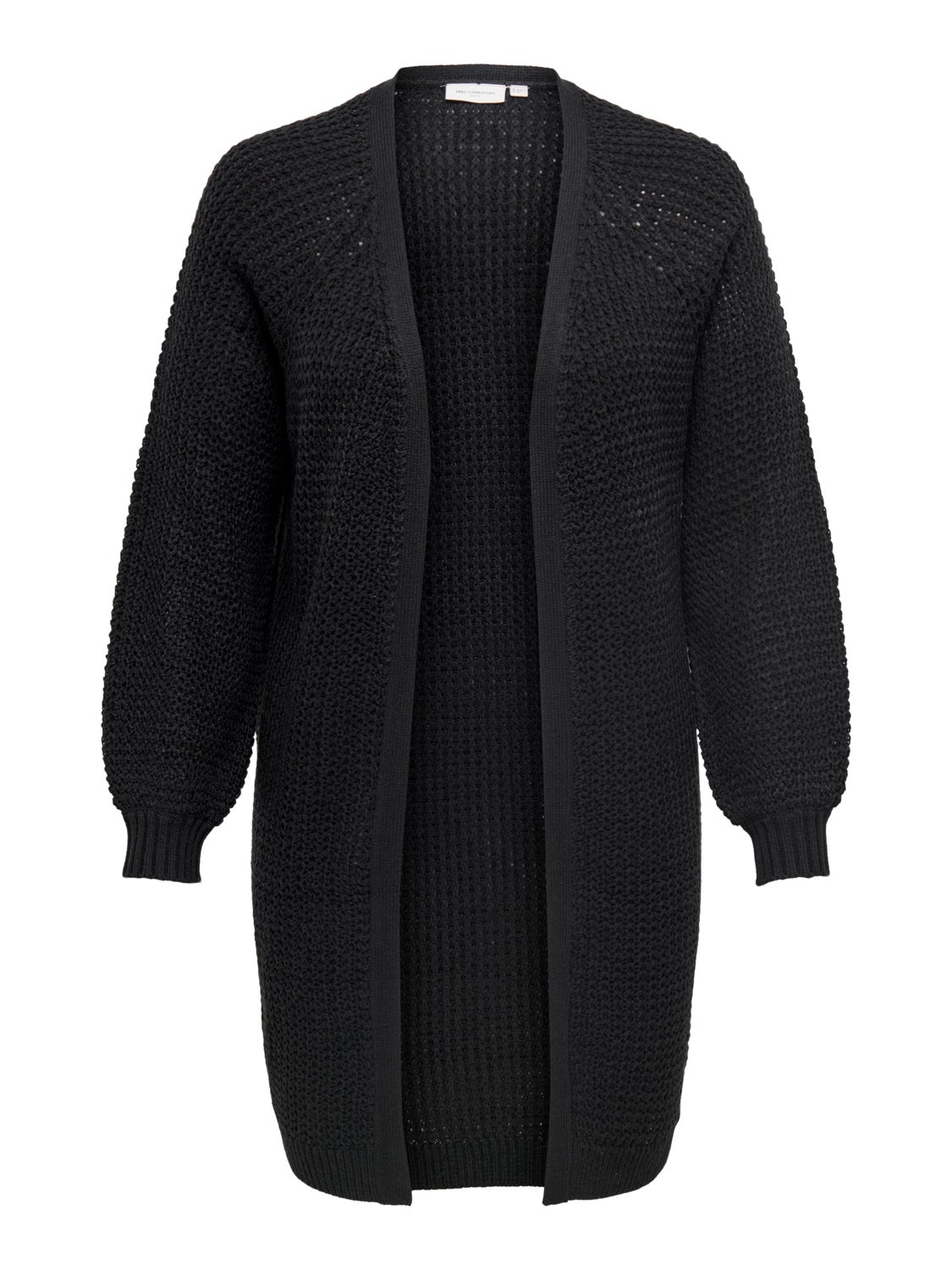 Curvy long knitted cardigan