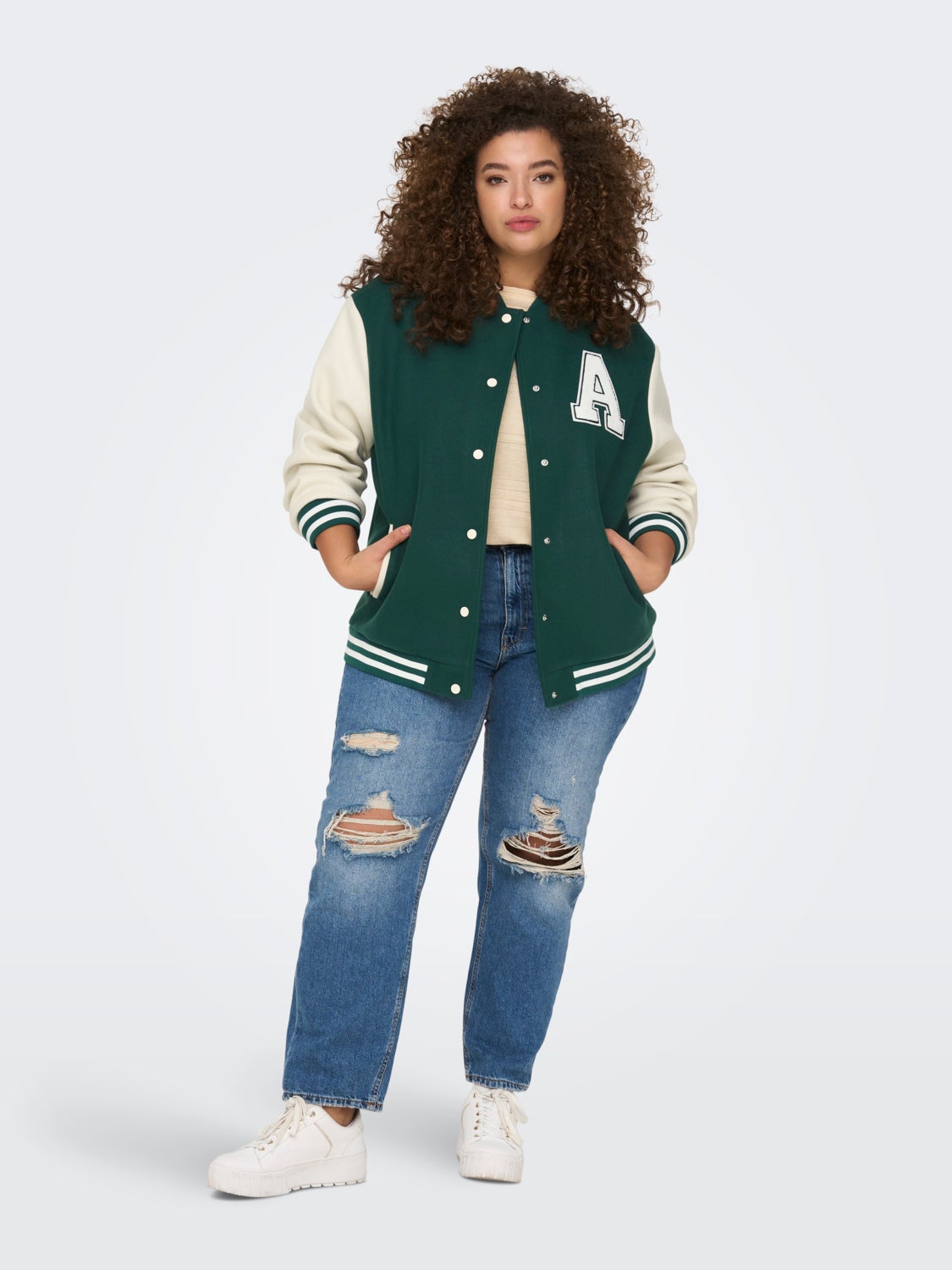 Curvy Bomber Jacket
