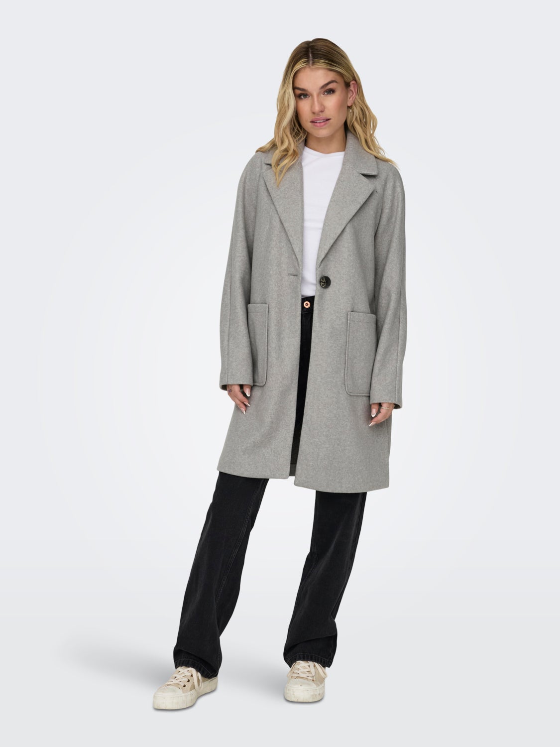 Solid color coatigan