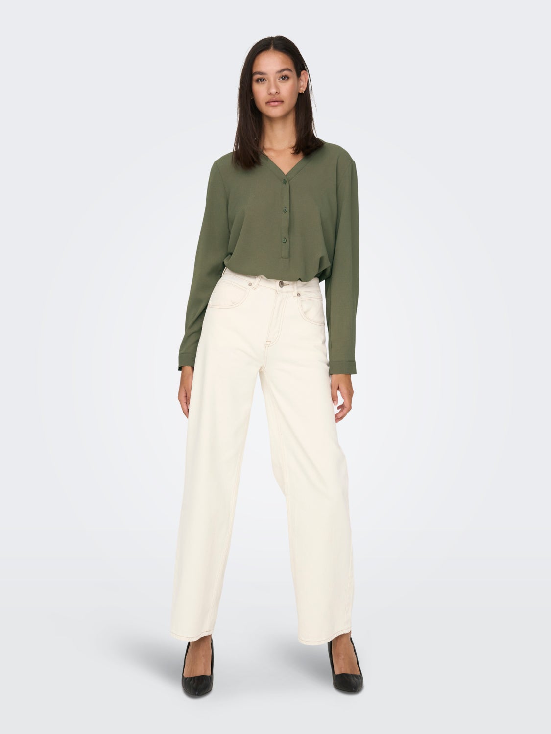 V-neck placket Shirt