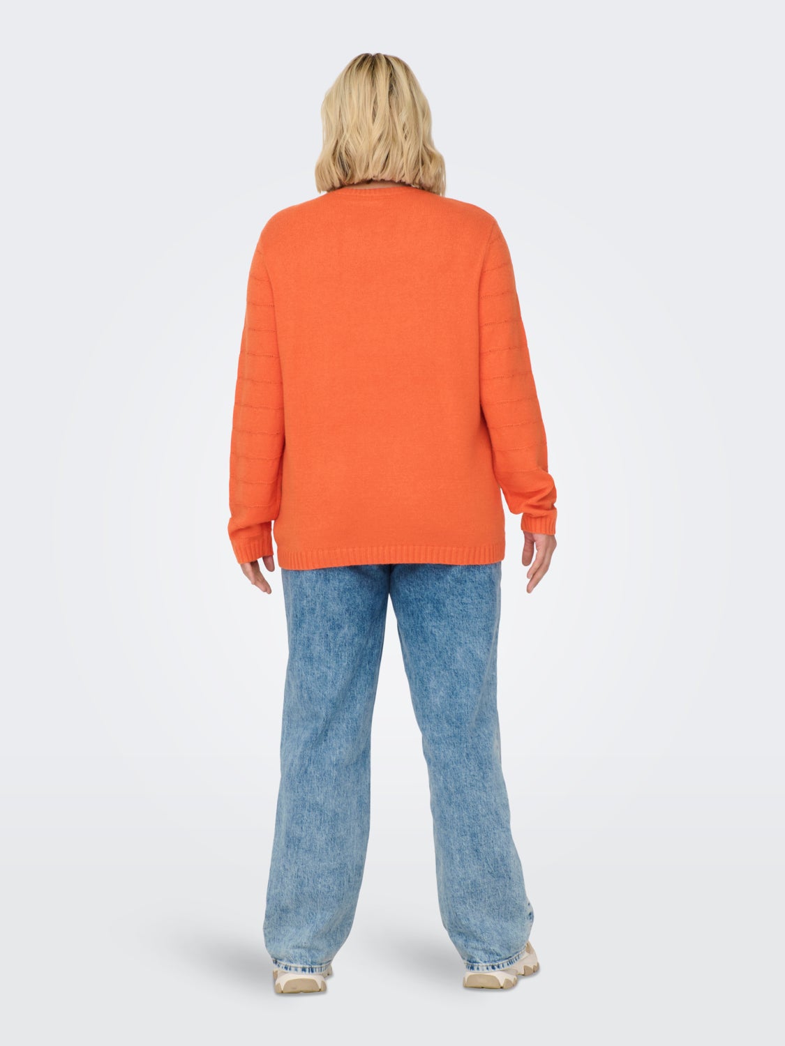 Curvy o-hals sweatshirt