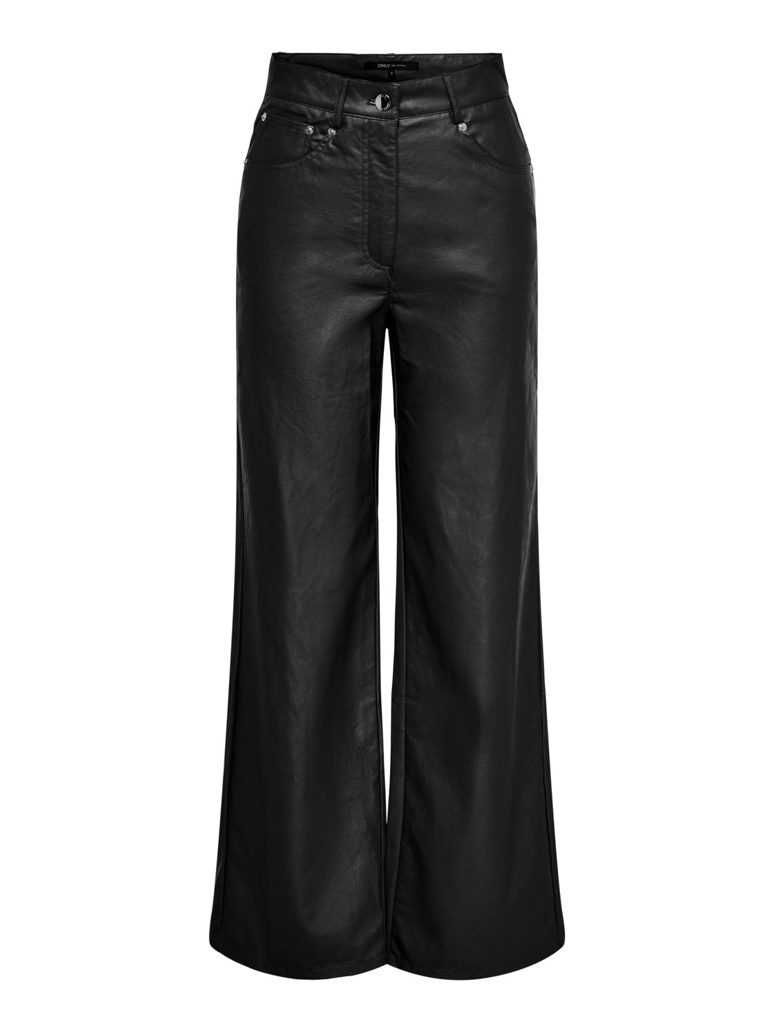 Faux leather trousers