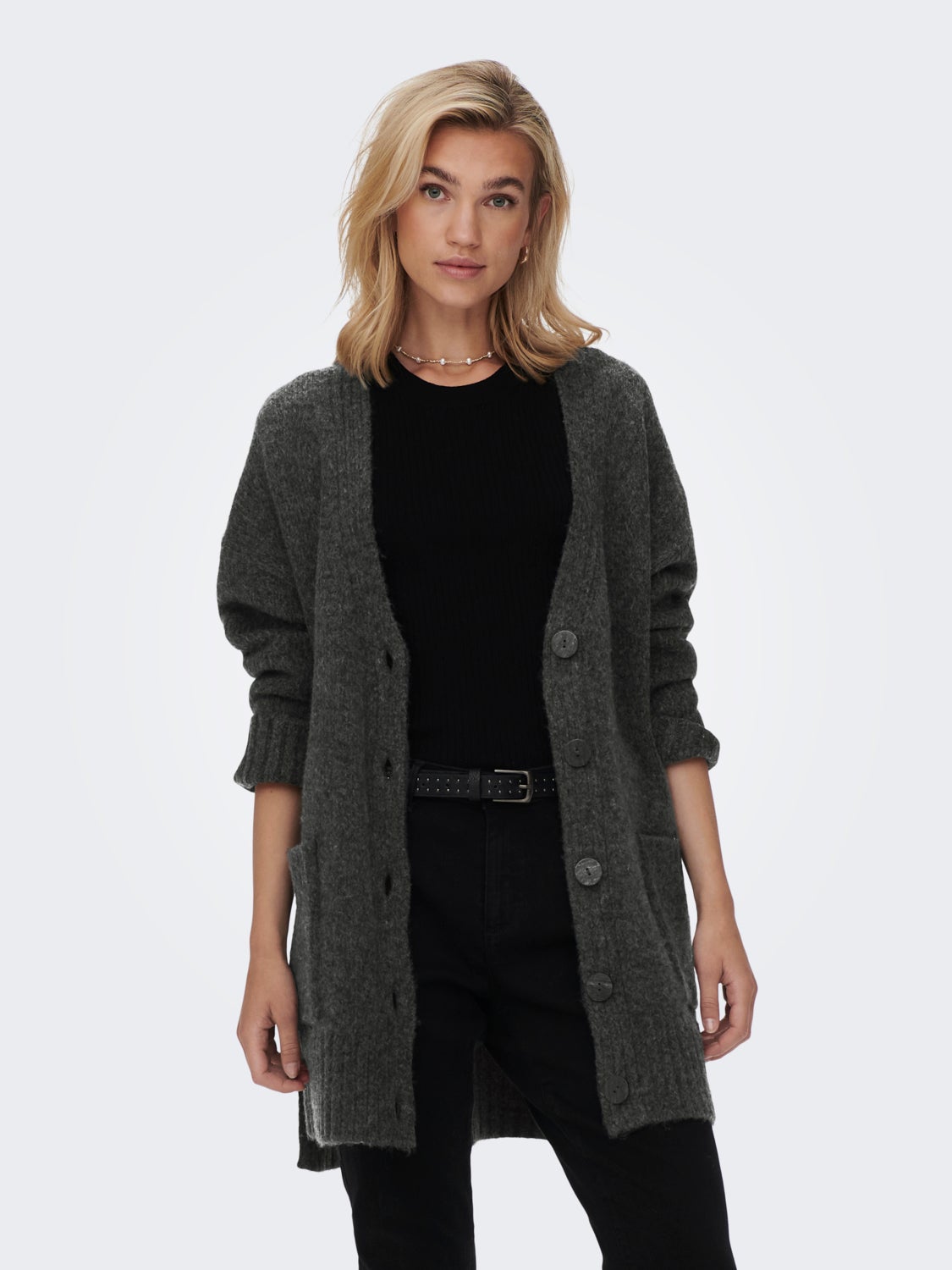 Long button Knitted Cardigan