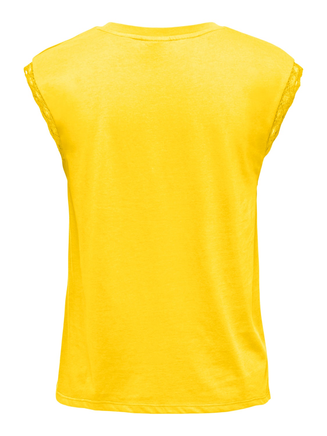 O-neck top with lace detail