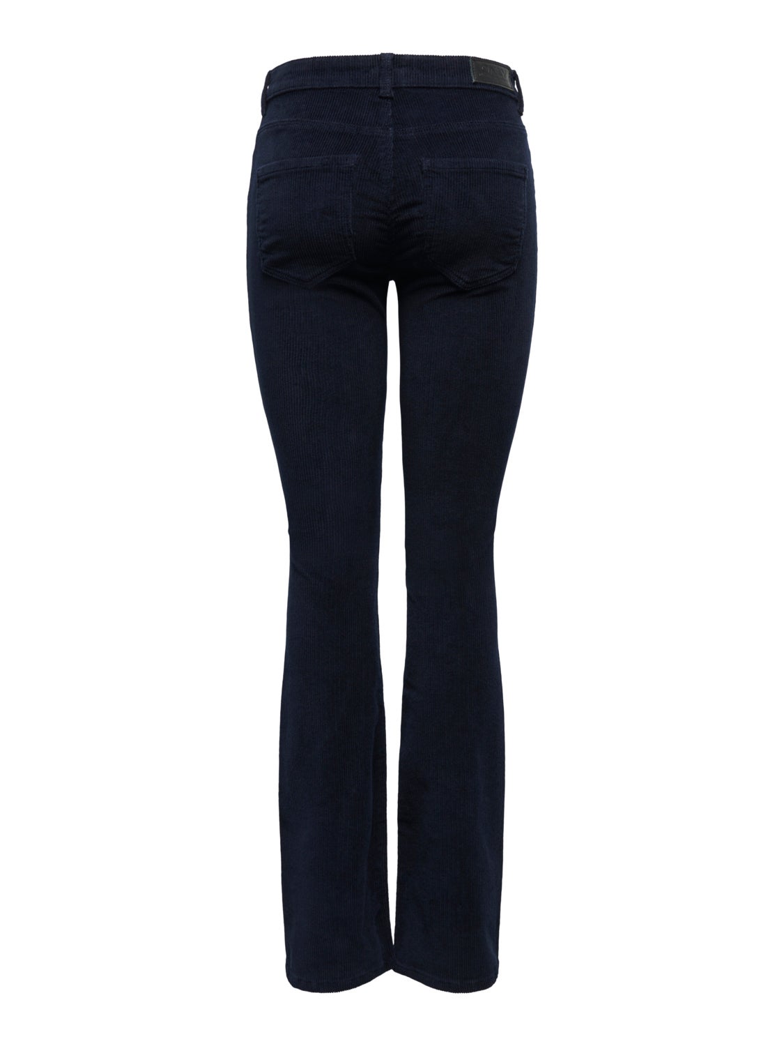 Sweet flared mid waist corduroy trousers