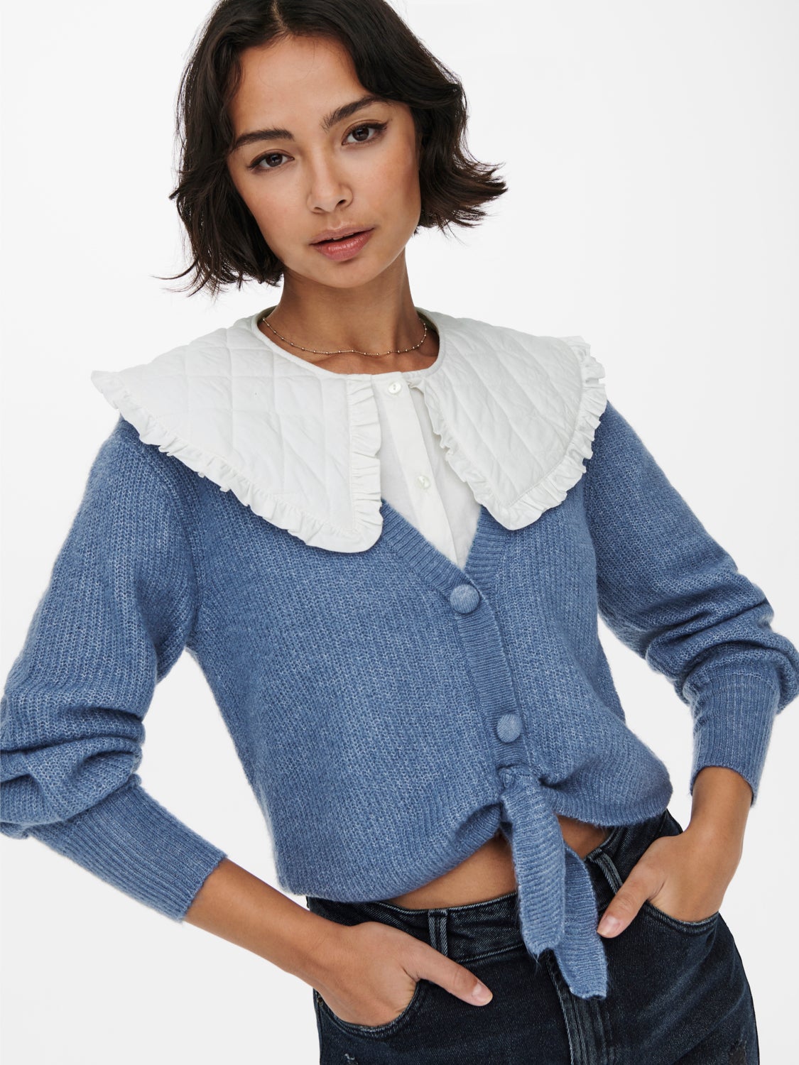 Quilted shirt Collar