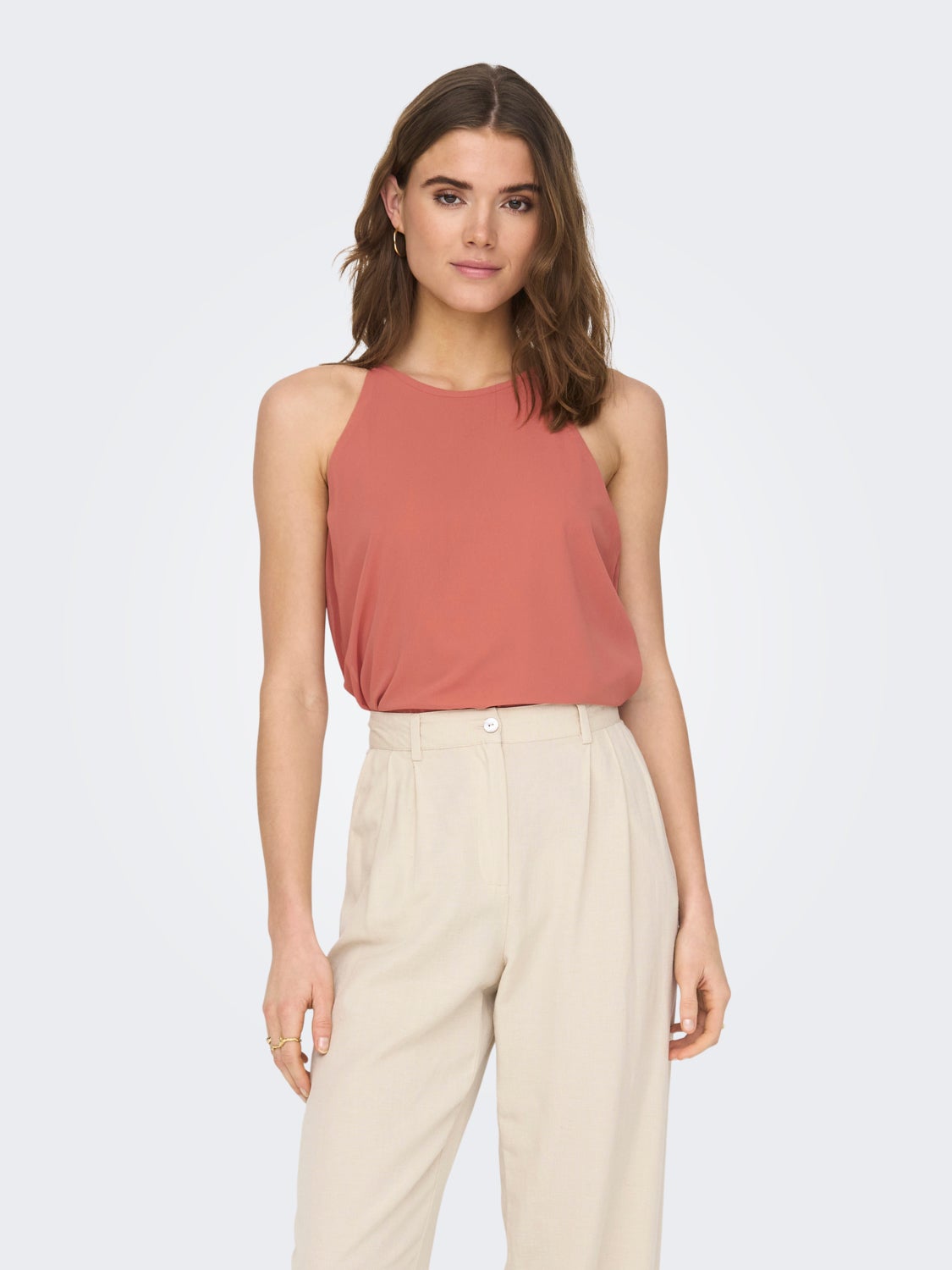 Halterneck Top with cut-out back