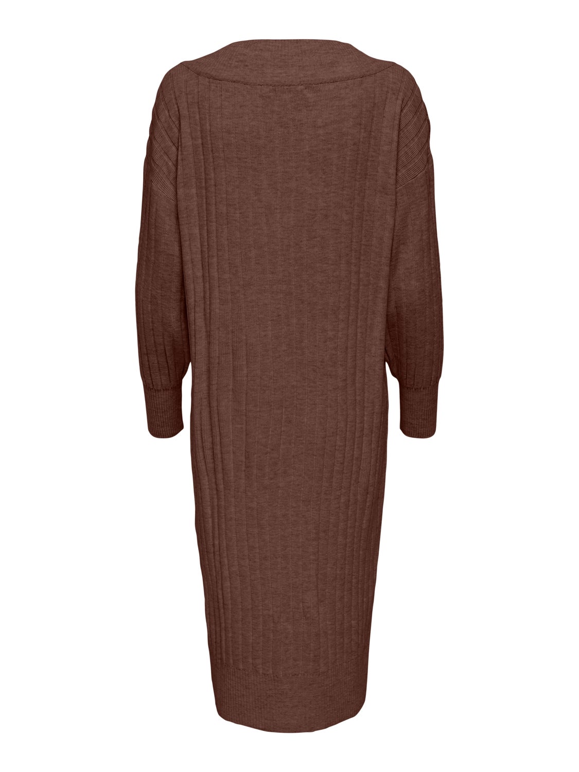 Midi V-Neck Knitted Dress