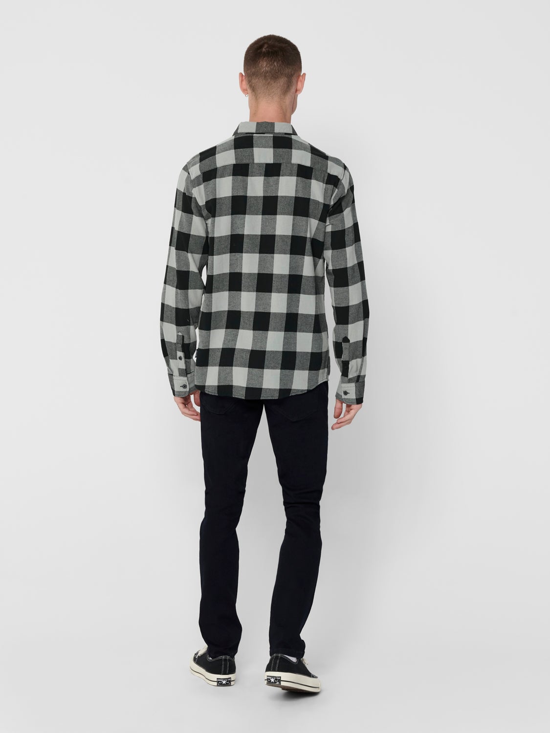 Slim fit checked shirt