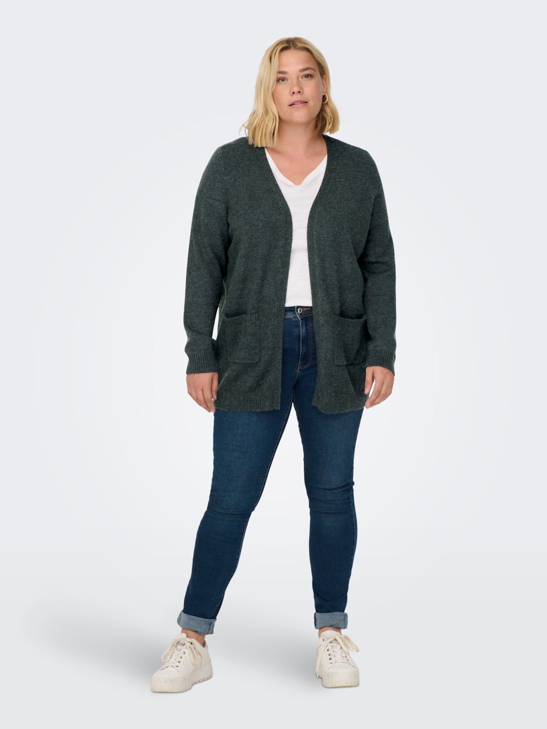 Curvy open Knitted Cardigan