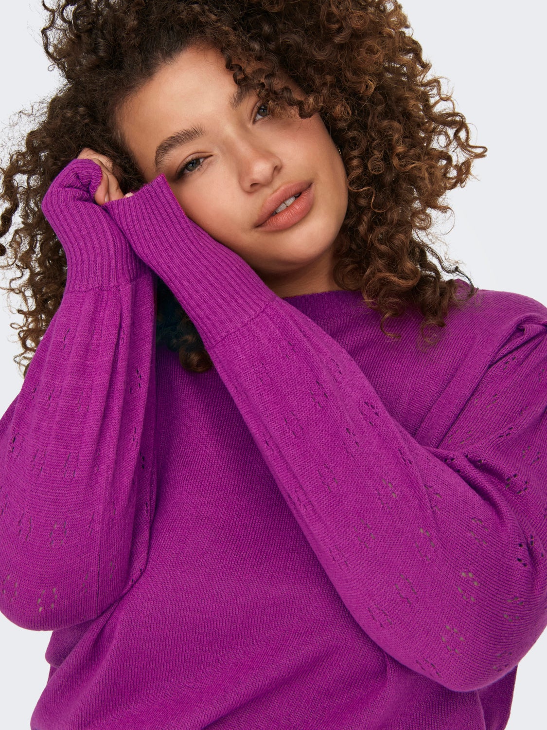 Curvy knitted Pullover