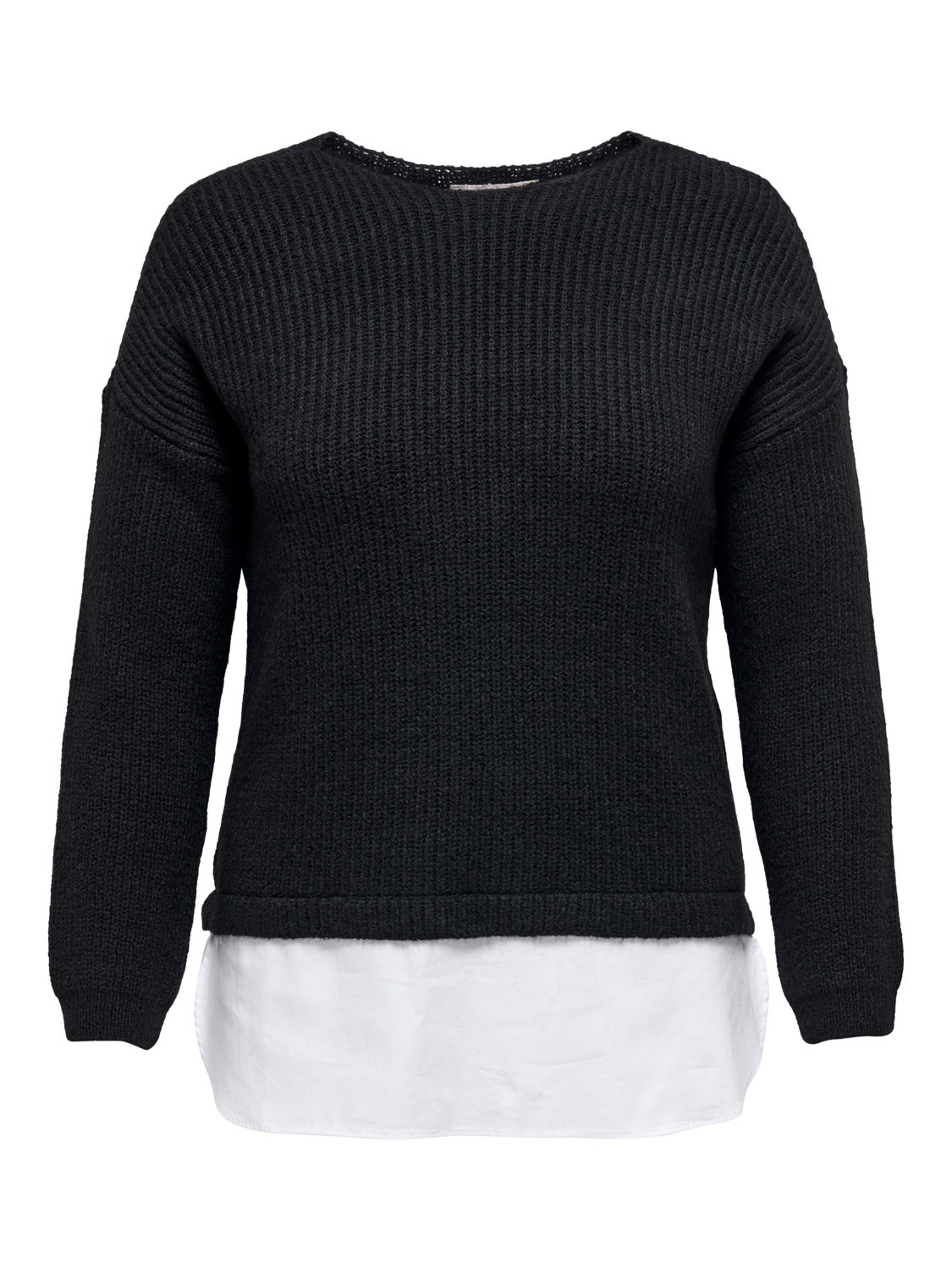 Curvy Mix Knitted Pullover