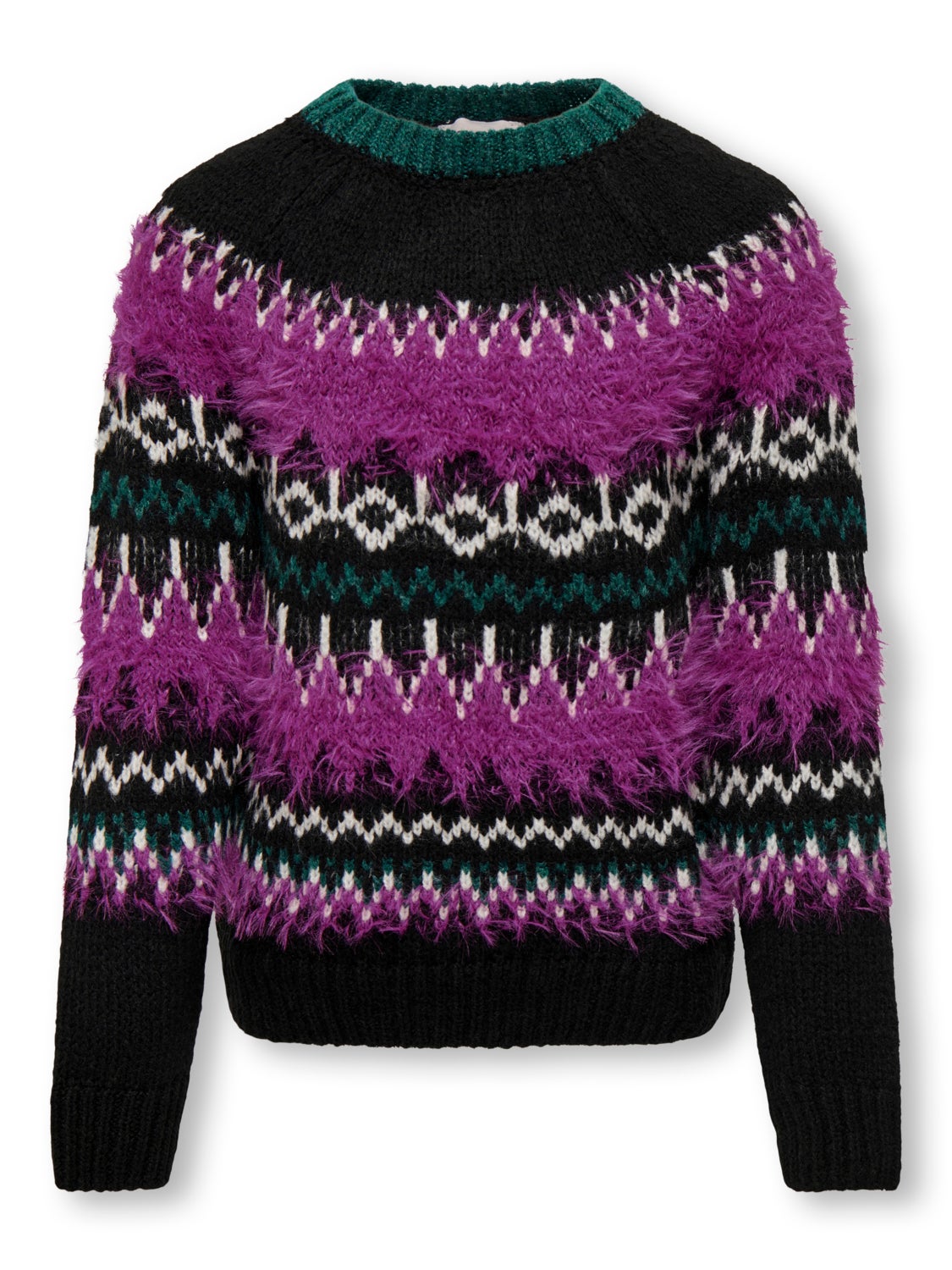 O-neck knitted pullover