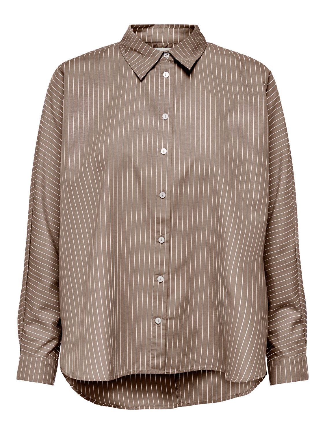 Boxy Fit Striped Shirt